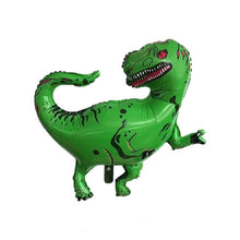 Load image into Gallery viewer, 2 PCS Dinosaur Modeling Aluminum Foil Balloon Children Birthday Decoration Party Supplies Toy, Large Red Tyrannosaurus, Large Yellow Tyrannosaurus, Large Green Tyrannosaurus, Large Pink Long-necked Dragon, Large Blue Long-necked Dragon                 ...