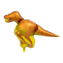 Load image into Gallery viewer, 2 PCS Dinosaur Modeling Aluminum Foil Balloon Children Birthday Decoration Party Supplies Toy, Large Red Tyrannosaurus, Large Yellow Tyrannosaurus, Large Green Tyrannosaurus, Large Pink Long-necked Dragon, Large Blue Long-necked Dragon                 ...