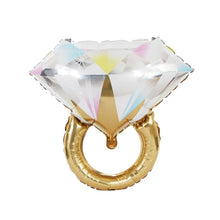 Load image into Gallery viewer, Wedding Marriage Room Decoration Balloon Diamond Ring Foil Balloon, Specification:Large Gold Diamond, Small Pink Diamond Ring, Small Blue Diamond Ring, Small Gold Diamond, Small Rose Gold Diamond, Golden ido Diamond Ring, Silver ido Diamond Ring       ...