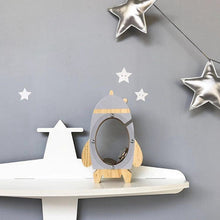 Load image into Gallery viewer, Nordic Wood Rocket Money Box Toys Living Room Decoration Piggy Bank