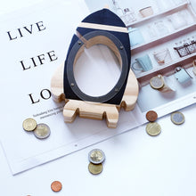 Load image into Gallery viewer, Nordic Wood Rocket Money Box Toys Living Room Decoration Piggy Bank