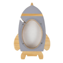 Load image into Gallery viewer, Nordic Wood Rocket Money Box Toys Living Room Decoration Piggy Bank