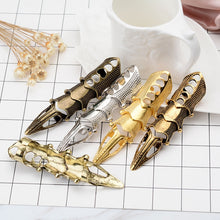 Load image into Gallery viewer, Vintage Punk Silver Cool Pointed Long Joint Ring, Gold, Bronze, Silver, Ancient Gold