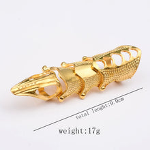 Load image into Gallery viewer, Vintage Punk Silver Cool Pointed Long Joint Ring, Gold, Bronze, Silver, Ancient Gold