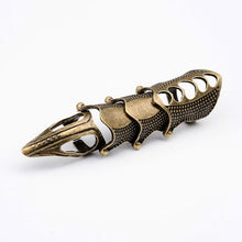 Load image into Gallery viewer, Vintage Punk Silver Cool Pointed Long Joint Ring, Gold, Bronze, Silver, Ancient Gold