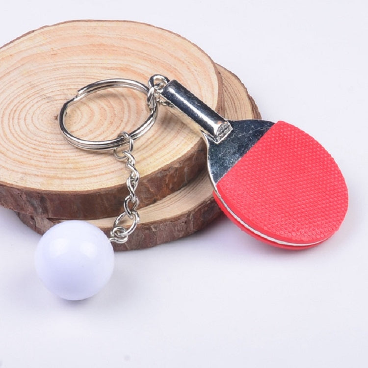 2 PCS Creative Metal table Tennis Keychain Handmade Jewelry Gift Sports Keychain, Table Tennis Shape(Black), Table Tennis Shape(Red), Table Tennis Shape(Yellow), Table Tennis Shape(Light Blue), Table Tennis Shape(Pink), Table Tennis Shape(Green)       ...