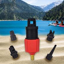 Load image into Gallery viewer, Surfing Paddle Board Rubber Boat Inflatable Bed Air Valve Adapter Car Air Pump Adapter, Air Pump Adapter(Red), Air Pump Adapter(Blue)