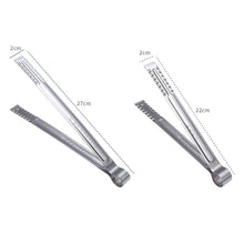 Load image into Gallery viewer, Stainless Steel Food Clip Bread Barbecue Clip Steak Buffet Clip, Size:9 inches, 9 inches, 12 inches
