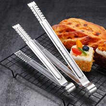 Load image into Gallery viewer, Stainless Steel Food Clip Bread Barbecue Clip Steak Buffet Clip, Size:9 inches, 9 inches, 12 inches