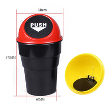 Load image into Gallery viewer, Universal Car Trash Bin Car Garbage Can Rubbish Dust Case Holder Bin Automobile Storage Bucket, Red, Yellow, Dark Gray, Blue, Black