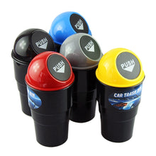 Load image into Gallery viewer, Universal Car Trash Bin Car Garbage Can Rubbish Dust Case Holder Bin Automobile Storage Bucket, Red, Yellow, Dark Gray, Blue, Black