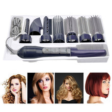 Load image into Gallery viewer, 8 in 1 Professional Hair Dryer Hair Curler for Hotel Travel With Comb Powerful Hairdryer