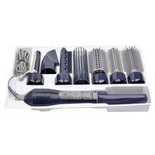 Load image into Gallery viewer, 8 in 1 Professional Hair Dryer Hair Curler for Hotel Travel With Comb Powerful Hairdryer
