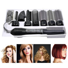 Load image into Gallery viewer, 8 in 1 Professional Hair Dryer Hair Curler for Hotel Travel With Comb Powerful Hairdryer