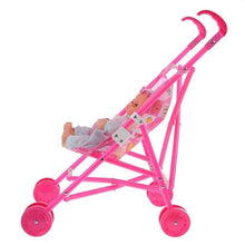Load image into Gallery viewer, Mini Doll House Plastic Baby Stroller Set Children Educational Toys, Random Color Delivery