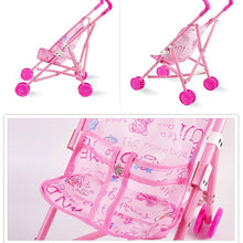 Load image into Gallery viewer, Mini Doll House Plastic Baby Stroller Set Children Educational Toys, Random Color Delivery
