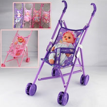Load image into Gallery viewer, Mini Doll House Plastic Baby Stroller Set Children Educational Toys, Random Color Delivery