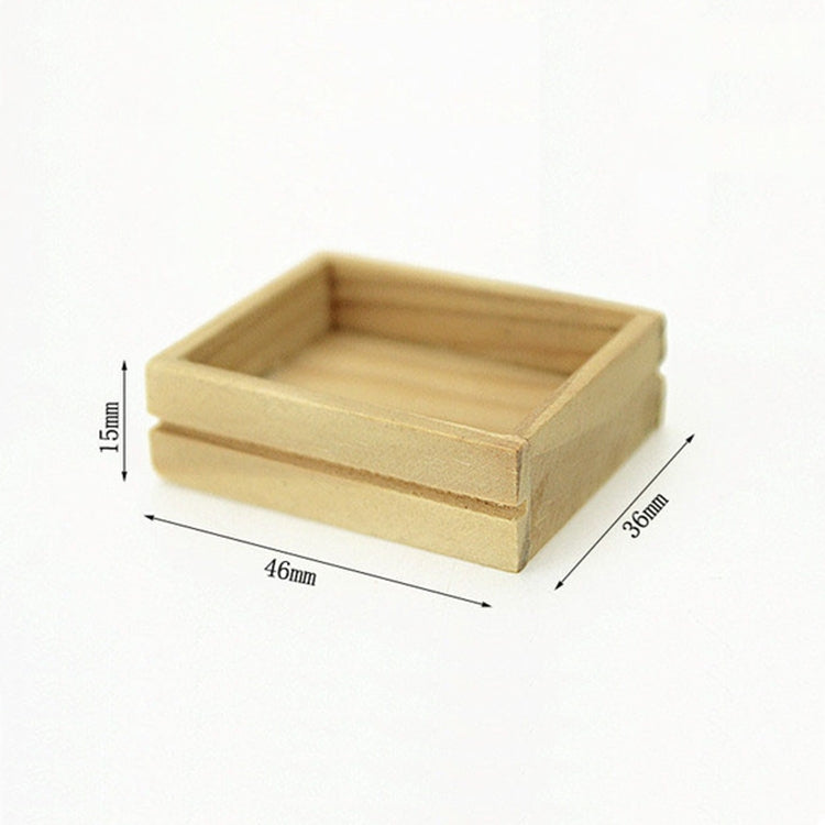 3 PCS Toy House Accessories Mini Wooden Box