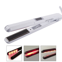 Load image into Gallery viewer, RUCHA Ultrasonic Infrared Hair Care Iron Straightener with Adjustable Upgraded LCD Display, EU, US, UK, AU