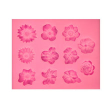 Load image into Gallery viewer, Fondant Cake Silicone Mold Chocolate Mold DIY Trumpet Flower Sun Flower Baking Decoration, Sun Flower Shape(Pink), Sun Flower Shape(Gray)