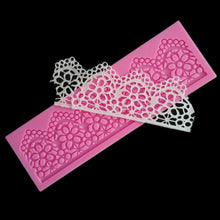 Load image into Gallery viewer, DIY Baking Tools Lace Silicone Moulds Fondant Cake Surrounding Decoration Tools Chocolate Mould, Lace Silicone Moulds
