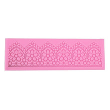Load image into Gallery viewer, DIY Baking Tools Lace Silicone Moulds Fondant Cake Surrounding Decoration Tools Chocolate Mould, Lace Silicone Moulds