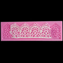 Load image into Gallery viewer, DIY Baking Tools Lace Silicone Moulds Fondant Cake Surrounding Decoration Tools Chocolate Mould, Lace Silicone Moulds