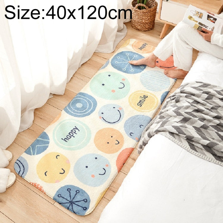 Cartoon Home Sofa Strip Rug Bedroom Bedside Lamb Cashmere Non-slip Mat, 40×120 cm, 60×160 cm, 60×180 cm