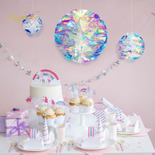 Load image into Gallery viewer, 2 PCS Neon Film Honeycomb Ball Ornaments Wedding Birthday Party Decoration Supplies, 10cm, 15cm, 20cm, 25cm, 30cm