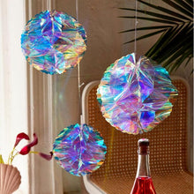 Load image into Gallery viewer, 2 PCS Neon Film Honeycomb Ball Ornaments Wedding Birthday Party Decoration Supplies, 10cm, 15cm, 20cm, 25cm, 30cm