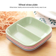 Load image into Gallery viewer, 10pcs Kitchen Accessories 2 In 1 Seasoning Sauce Dishes Wheat Straw Salad Saucer Bowl