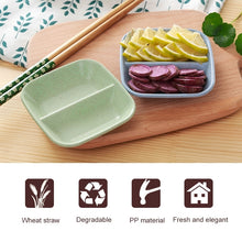 Load image into Gallery viewer, 10pcs Kitchen Accessories 2 In 1 Seasoning Sauce Dishes Wheat Straw Salad Saucer Bowl