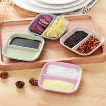 Load image into Gallery viewer, 10pcs Kitchen Accessories 2 In 1 Seasoning Sauce Dishes Wheat Straw Salad Saucer Bowl