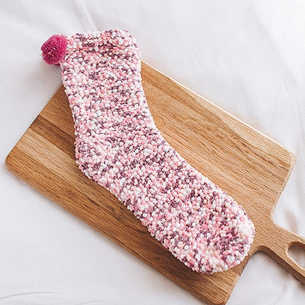 Christmas Women Fluffy Socks Warm Winter Cosy Lounge Socks