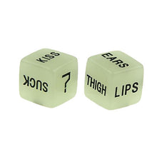 Load image into Gallery viewer, Creative Luminous English Fun Dice Bar Family Party Game Tools Set of Two