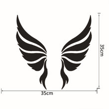 Load image into Gallery viewer, Crystal Three Dimensional Decorative Wall Stickers Angel Wings Bedroom Decorative Mirror