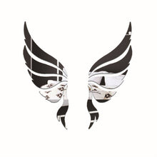 Load image into Gallery viewer, Crystal Three Dimensional Decorative Wall Stickers Angel Wings Bedroom Decorative Mirror