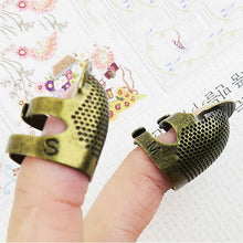 Load image into Gallery viewer, Household Adjustable Metal Sewing Thimble Finger Protectors Sewing Tools Accessories, S, M