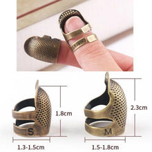 Load image into Gallery viewer, Household Adjustable Metal Sewing Thimble Finger Protectors Sewing Tools Accessories, S, M