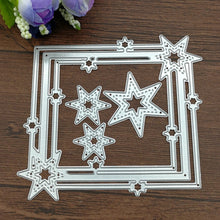 Load image into Gallery viewer, Pentagram Border Cutting Knife Die Scrapbook DIY Material, Pentagram Border Shape