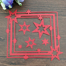Load image into Gallery viewer, Pentagram Border Cutting Knife Die Scrapbook DIY Material, Pentagram Border Shape