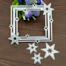 Load image into Gallery viewer, Pentagram Border Cutting Knife Die Scrapbook DIY Material, Pentagram Border Shape