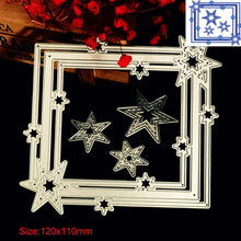 Load image into Gallery viewer, Pentagram Border Cutting Knife Die Scrapbook DIY Material, Pentagram Border Shape