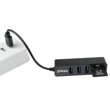 Load image into Gallery viewer, 2 in 1 USB 2.0 480Mbps 3 Ports HUB COMBO + Micro SD / T-FLASH SD / SDHC / SDXC Card Reader for Windows XP / Vista / 8.1 / 7 / 8, MAC, etc, USB 2.0 (Black), USB 2.0 (White)