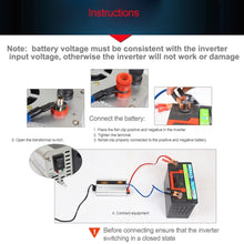 Load image into Gallery viewer, SUVPR DY-LG600S 600W DC 24V to AC 220V Pure Sine Wave Car Power Inverter with Universal Power Socket, 600W DC 12V, 600W DC 24V