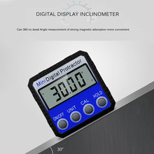 Load image into Gallery viewer, Mini Multi-angle Flip Strong Magnetic Adsorption Angle Ruler Digital Display Inclinometer, Adsorption Angle Ruler