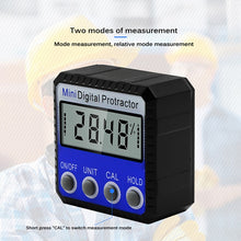 Load image into Gallery viewer, Mini Multi-angle Flip Strong Magnetic Adsorption Angle Ruler Digital Display Inclinometer, Adsorption Angle Ruler