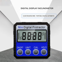 Load image into Gallery viewer, Mini Multi-angle Flip Strong Magnetic Adsorption Angle Ruler Digital Display Inclinometer, Adsorption Angle Ruler