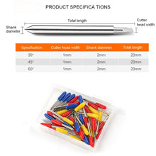Load image into Gallery viewer, 50 PCS 30/45/60 Degrees Sharp and Durable Carving Tools, Carving Tools
