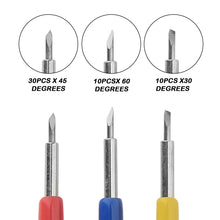 Load image into Gallery viewer, 50 PCS 30/45/60 Degrees Sharp and Durable Carving Tools, Carving Tools